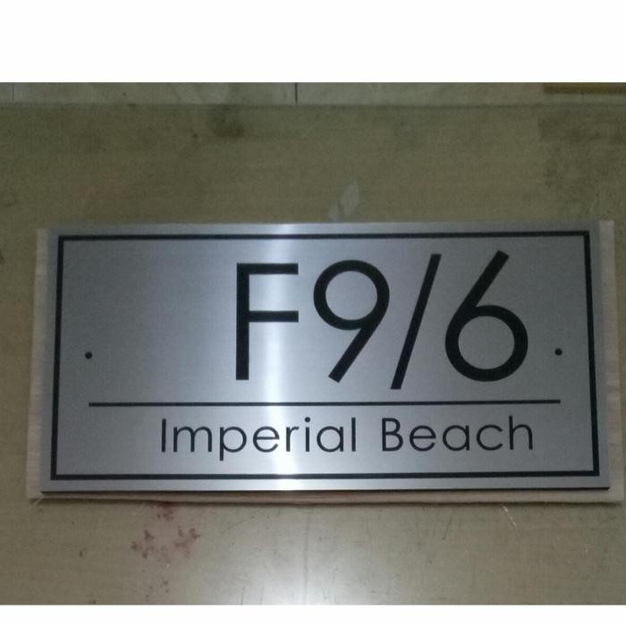 plat etching ukuran 15x30cm