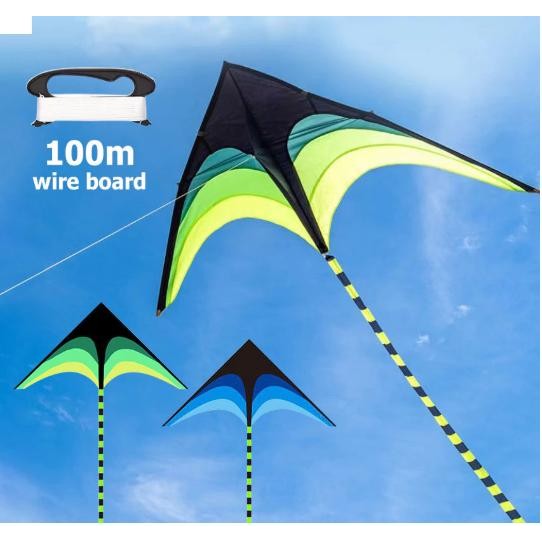 Mainan Layang Layangan Ekor Panjang Besar Jumbo Bonus Tali Benang Mainan Layangan Pantai Besar