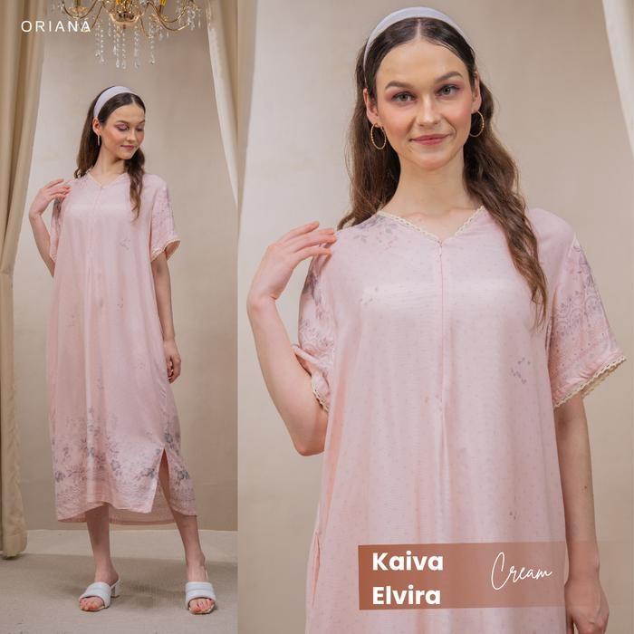 Oriana Homewear Maxi Dress Daster Renda Kaiva Collection Allsize