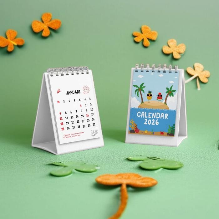 

New KALENDER 2026 KALENDER MEJA KALENDER MINI MURAH HARGA GROSIR Hitam