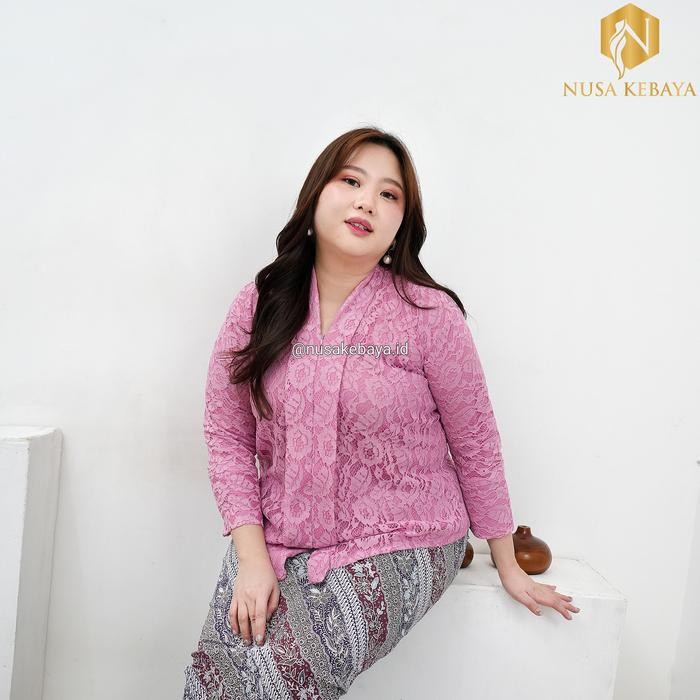 Nusa Kebaya ATASAN Kebaya Floy Jumbo Kebaya Kartini Kebaya Big Size Kebaya Ld 140
