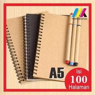 

New Buku Sketsa Sketchbook A5 Polos Craft Vintage Sektch book murah sketchbook A6 Brown Paper