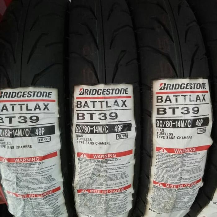 BAN LUAR BRIDGESTONE BATTLAX BT39 UKURAN 90/80-14 BATTLAX