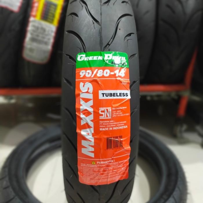 Ban Maxxis Tubeless Green Devil 90/80 - 14 Vario Beat