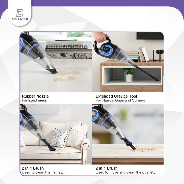 Digiliving - Handheld Vacuum Cleaner - Alat Penyedot Debu - Penyedot Debu Sofa Kasur Karpet lantai -