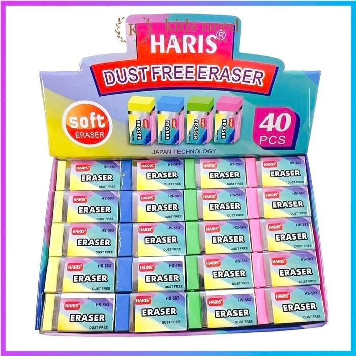 

New (40pcs) Penghapus murah ukuran kecil/ stip murah/ hapusan mini / Eraser putih hitam warna warni