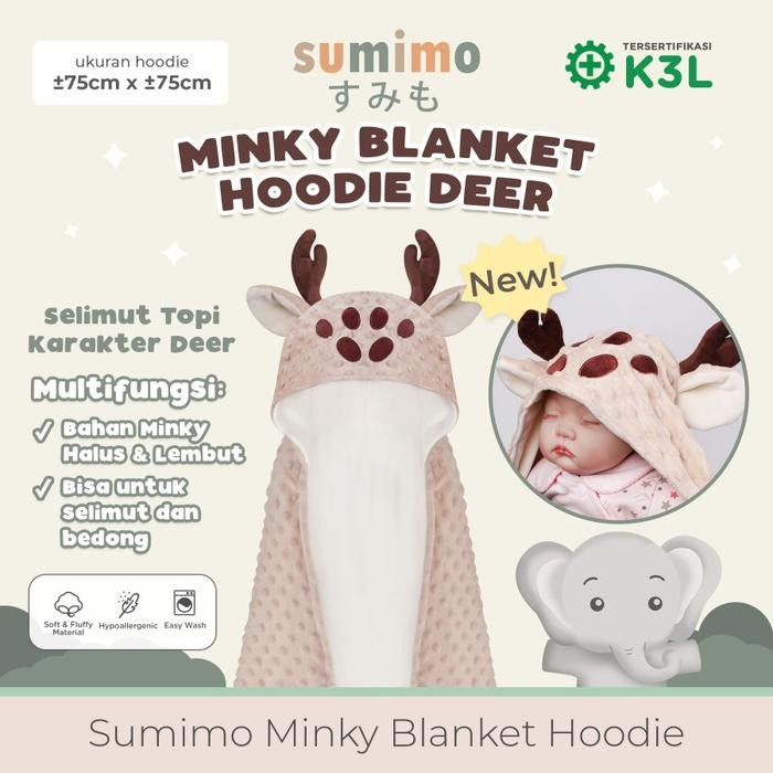 Khusus Gosend Sumimo Hoodie Blanket - Selimut Anak Bayi