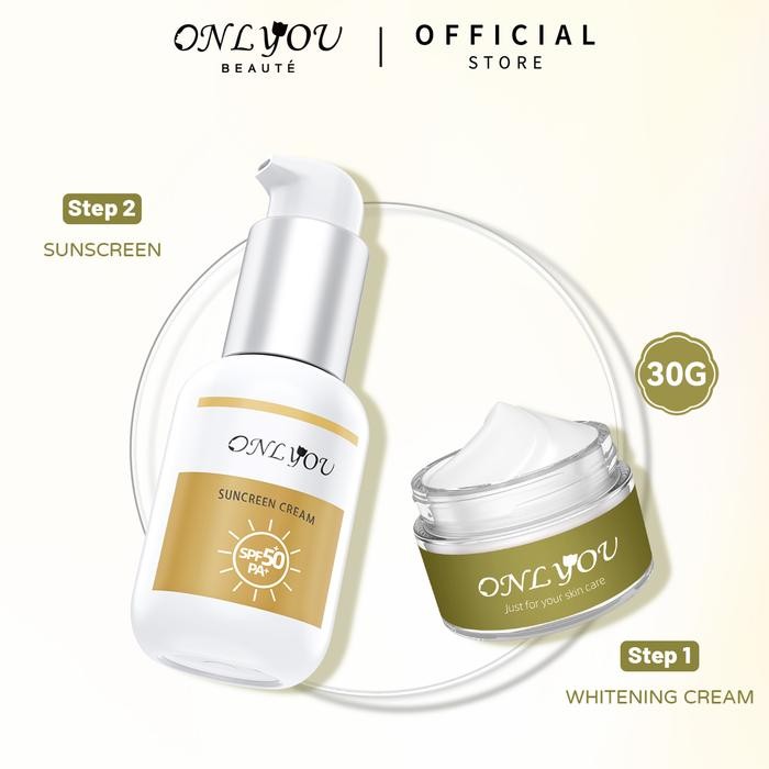 Pilihan- Bpom CertificationOnlyou Paket Onlyou Sunscreen Cream & Whitening Set Whitening