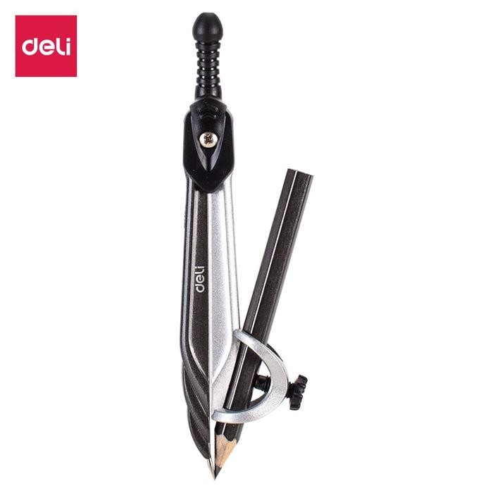 

OJ Deli EG20402 Jangka&Pensil -Zamak Compass w/pencil 2pcs-Silver