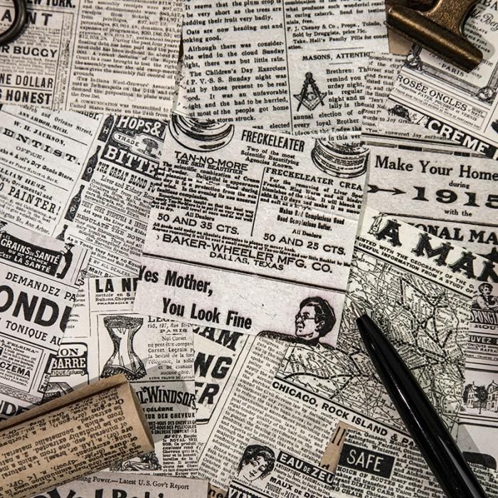 

400 Lembar Kertas Vintage Scrapbook Set JOURNAL PAPER MIDDLE SERIES Kertas Craft