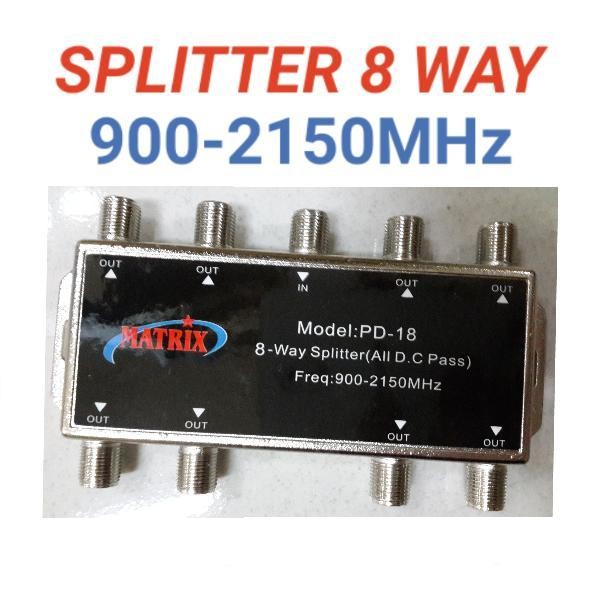 Splitter 8Way 5-1000MHz Matrix SP-8F
