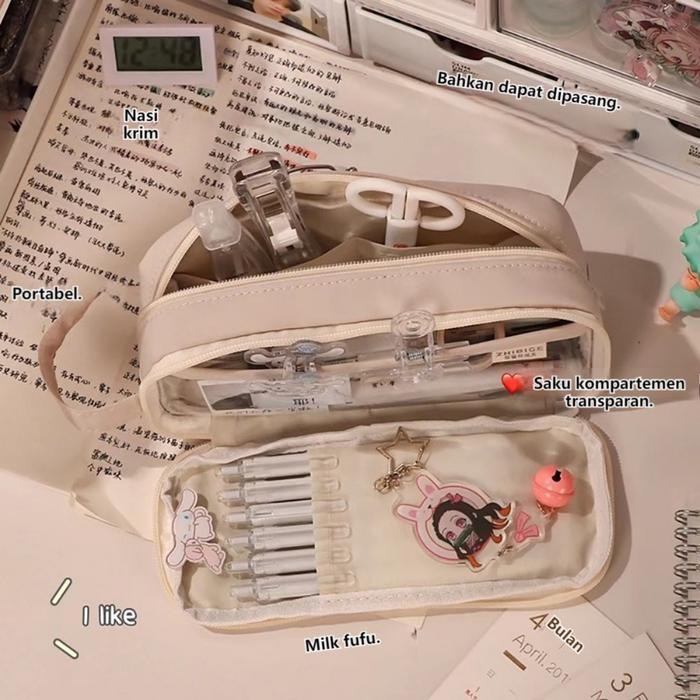 

TERLARIS! Gaya sederhana gaya Korea Kapasitas Besar Kotak Pensil Tempat Pensil Siswa Sekolah Dasar