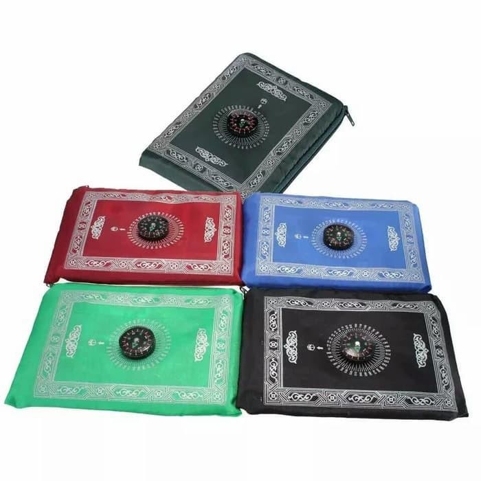 Pilihan- Sajadah Lipat Travel + Kompas Kiblat