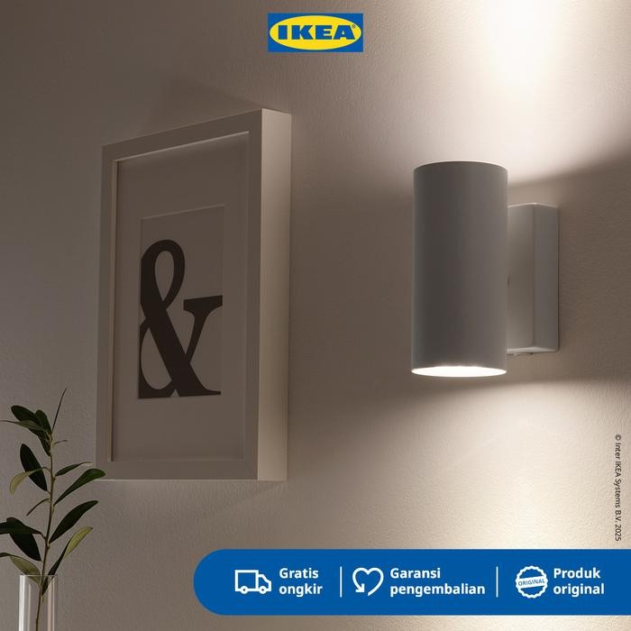 IKEA NYMANE Lampu Sorot Dinding Putih Minimalis