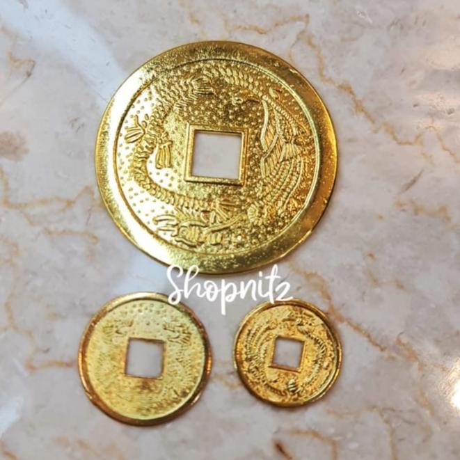 Hiasan Imlek Koin Emas Dekorasi Pajangan Uang Kuno Logam China Murah