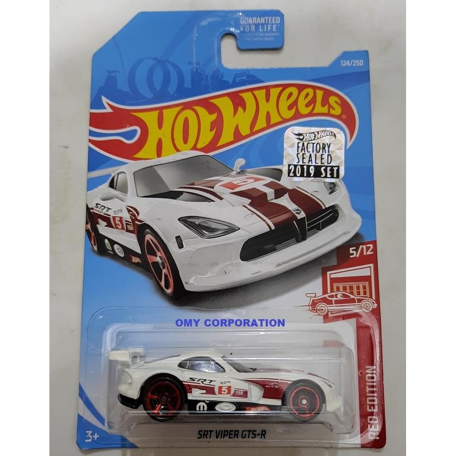 Pilihan- Hot Wheels Hotwheels Dodge Srt Viper Gts R Gtsr White Red Edition Fs