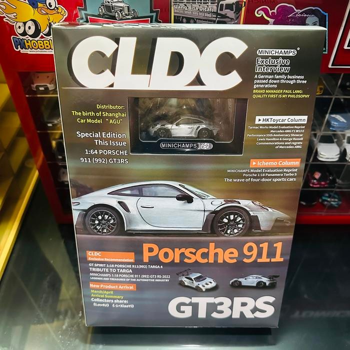 Pilihan- Minichamps 1:64 Porsche 911 Gt3 Rs Silver Cldc Magazine Exclusive