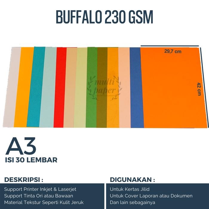 Kertas Buffalo A3 isi 30 lembar / Kertas Karton Buffalo A3
