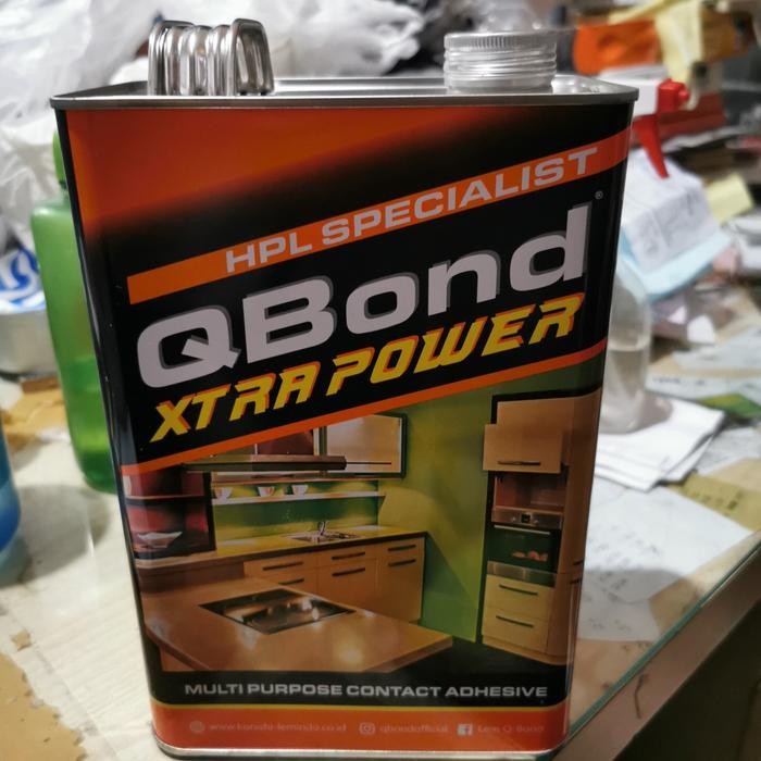 Lem kuning serbaguna Qbond xtra power kemasan galon 2,2kg 2.2kg