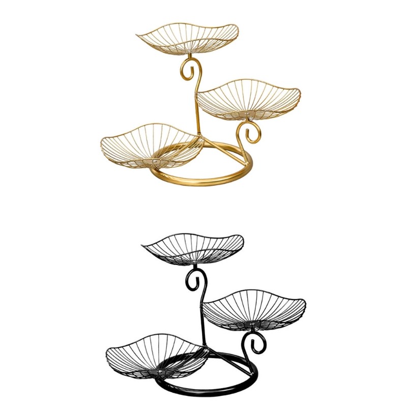 Nice 3-tier Fruit Basket Stand Fruit Tray Counter Vegetable Snack