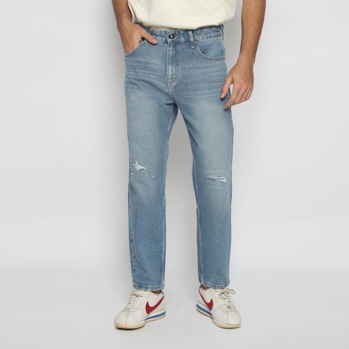 LARUSSO - Celana Panjang Jeans Denim Pria - Light Blue New