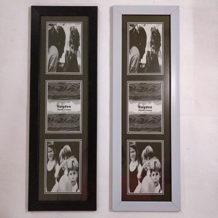 8OF5  Bingkai/Pigura/Frame Foto Pp Panjang / 4R Isi 3 Minimalis (15X50 Cm)