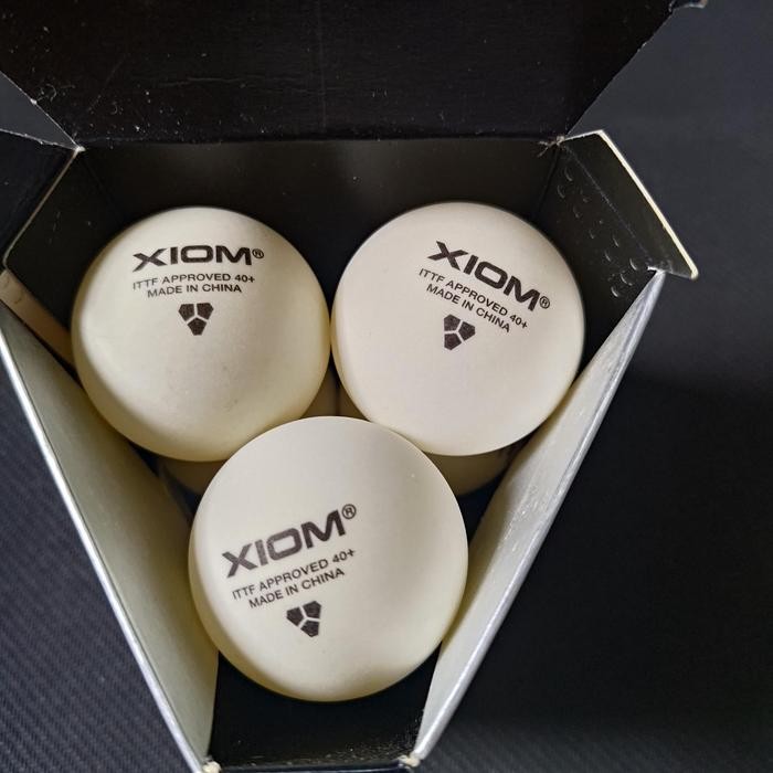 Bola Xiom 3-Star Seamless Poly Ball 40+ Tanpa Sambungan Plastik Pingpong Table Tennis Tenis Meja