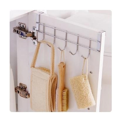 Gantungan Stainless Lemari Dapur Gantungan Pintu Lemari Serbaguna Gantungan Besi Belakang Pintu