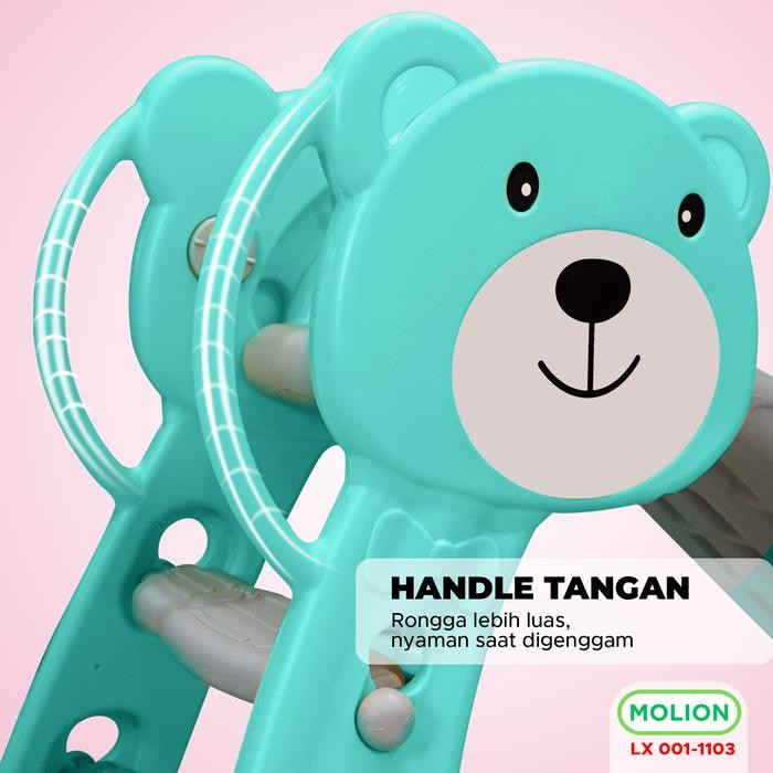 SPEEDS Perosotan Anak Prosotan Ayunan Mainan Seluncuran Plastik Karakter Kuda Kudaan Pagar Bayi