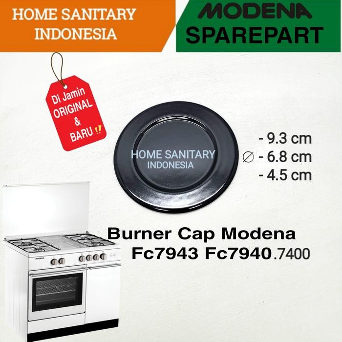 BIG Burner Cap MODENA Fc 7943, fc 7940, fc 7400 Fc 7643 Burner kompor FreeStanding