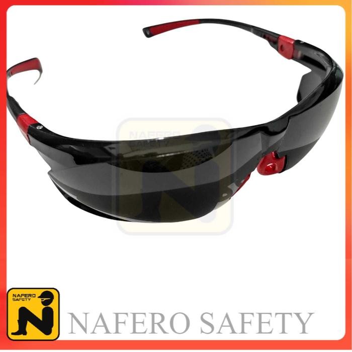BERKUALITAS KACAMATA LAS HITAM PEKAT GELAP 11 DIN SAFETY GLASSES ENZO