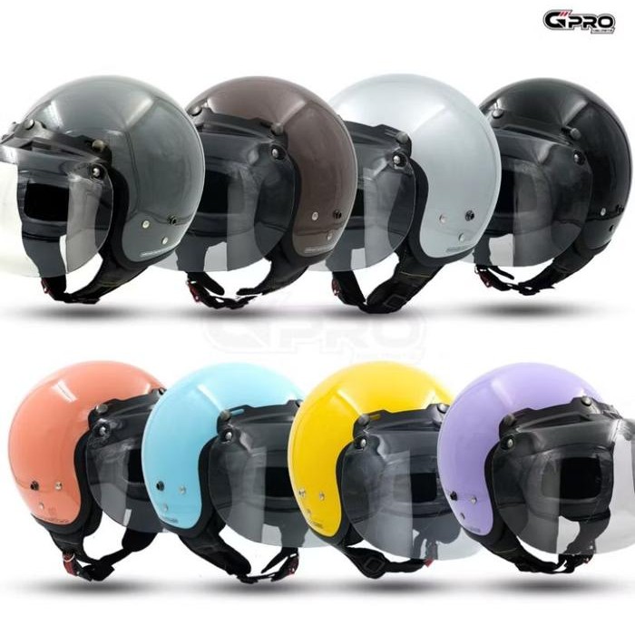 Helm Bogo Classic Hijab Cepol Full Leher Dewasa Warna Terkini Terbaru ORIGINAL SNI 100%