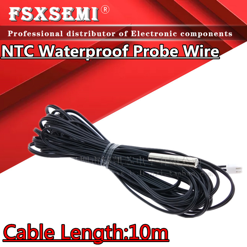 IMPORT Cable Length:10m 3950 3435 3470 2K 5K 10K 15K 20K 50K 100K 1% NTC thermistor Temperature