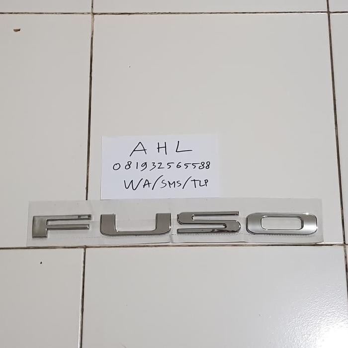 Ready Emblem Fuso / Logo Tulisan Fuso Bagian Depan Truck / Tulisan Fuso Truk