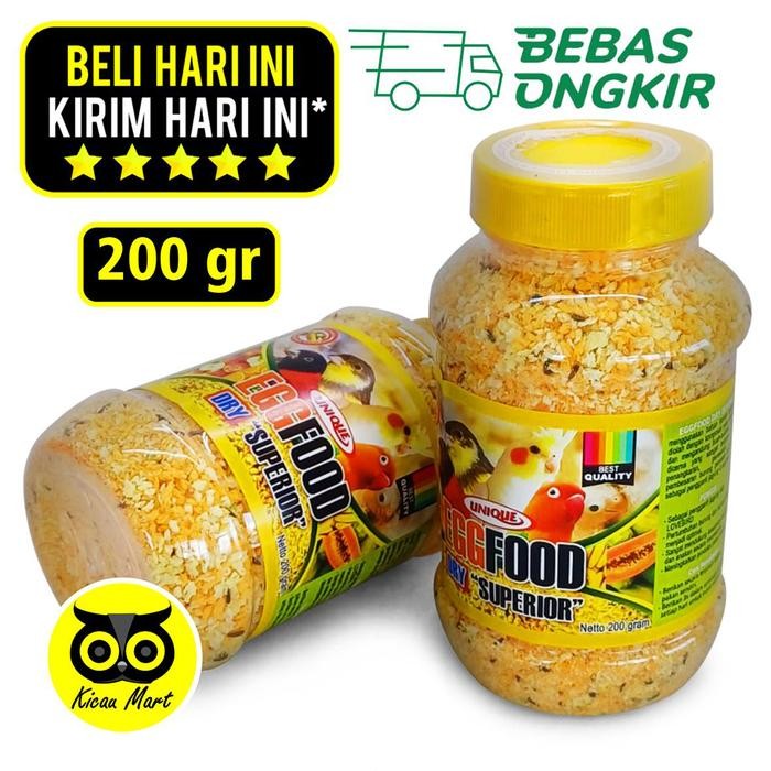 ces0- Pakan Makanan Burung Kenari Ef Egg Food Dry Superior Unique 200 Gram