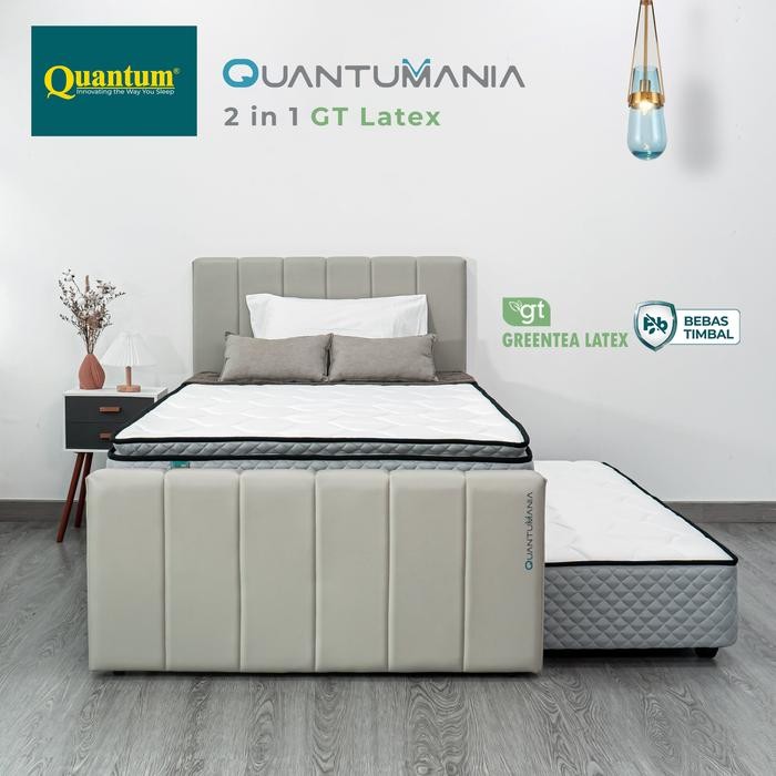 Quantumania 2 in 1 Greentea Latex / Kasur Latex Sorong Quantum