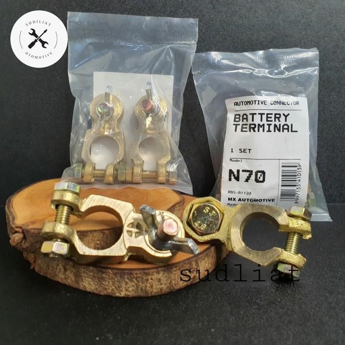 kepala aki kuningan n70 klem