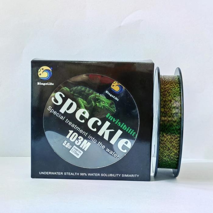 Fishing Line Nilon 100m Invisible Alat Senar Pancing Anti Keriting Kuat Senar Speckle Original
