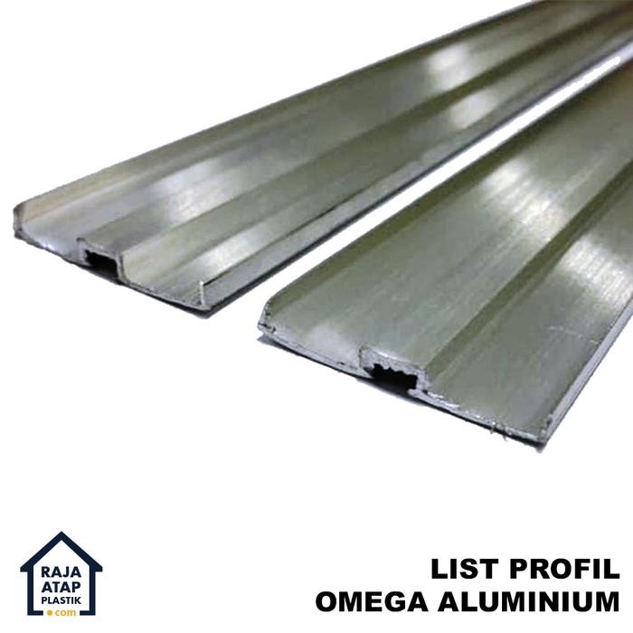List Omega Alumunium - Profil Penyambung Polycarbonate Solarflat