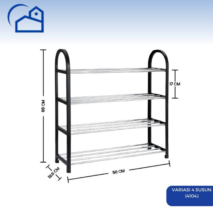 Cod Rak Sepatu Plastik 4 5 Susun Rak Multifungsi Gantungan Rak Estetik Rak Tempat Sandal Plastik