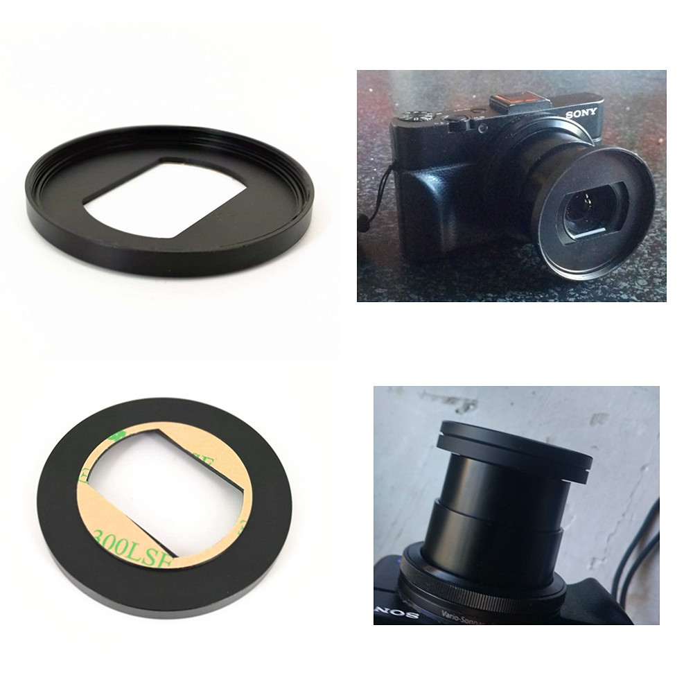 Metal Adapter Ring + Sticker fit all 52mm Size Filter Lens For Sony ZV-1 ZV1 RX100 Mark VII VI V VA 