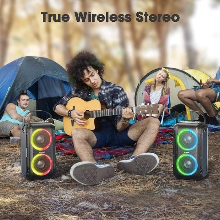 WKING T9 2 C Speaker Karaoke Party Box Portable Bluetooth Wireless
