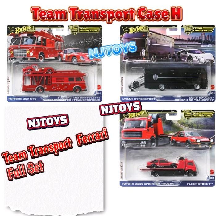 HOT WHEELS PREMIUM TEAM TRANSPORT DASH H 2025 FULLSET FERRARI 250 GTO KODE 279
