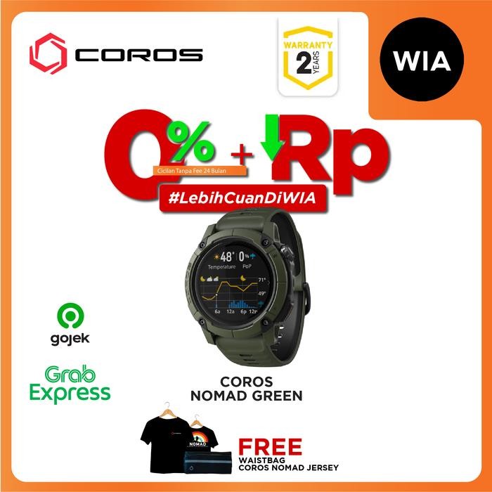 WIA Coros Nomad - GPS Adventure Sport Watch Jam Tangan Premium Original