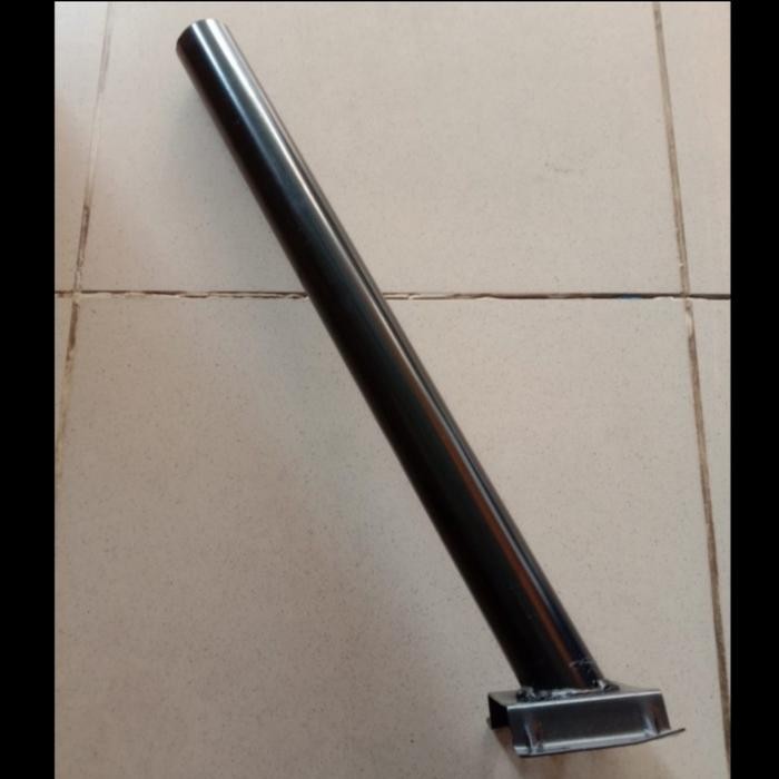 7mu4- Tiang Lampu Jalan Pju Cobra Pju Solar Cell Panel Tiang Saja 1.5 Inch