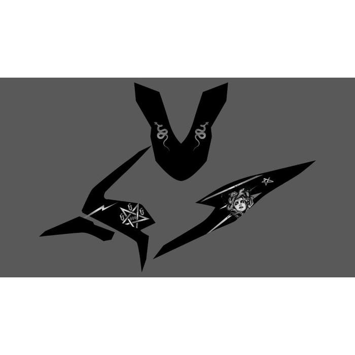 STRIPING TRANSPARAN BEAT DELUXE 2020 CUSTOM MEDUSA 666