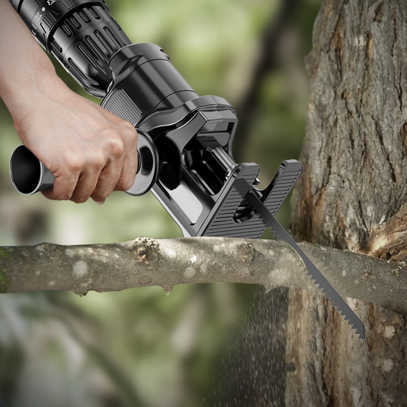 Portable Reciprocating Saw Adapter ,Electric Drill To Electric Saw for Wood Metal Cutting Tool with 