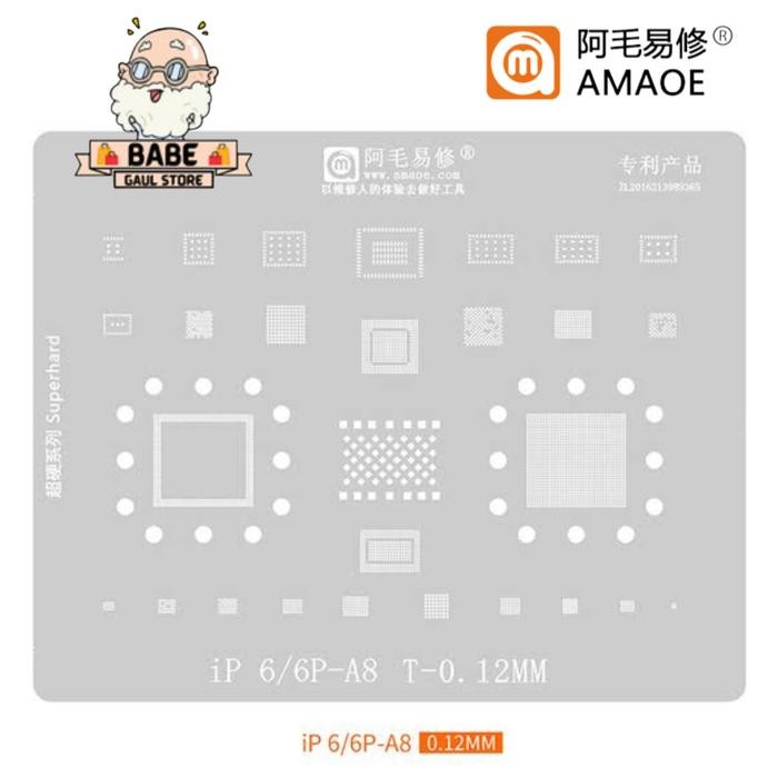 PLAT CETAKAN AMAOE BGA IC CPU A8 IPHONE 6 / 6 PLUS ORIGINAL