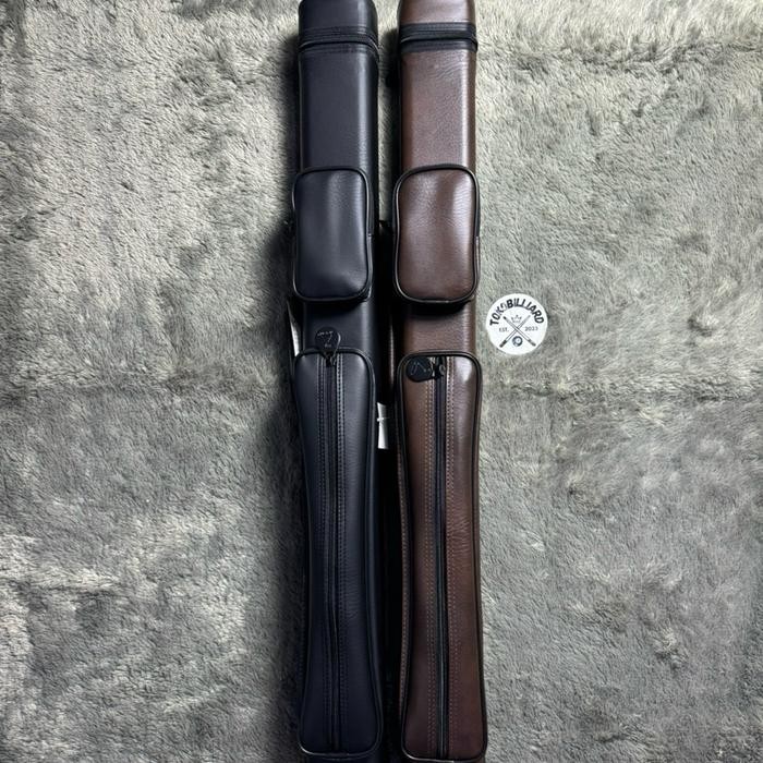 Case 2x3 Premium Leather Cue Case Billiard