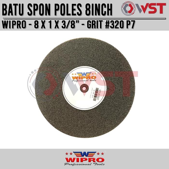 BisaDiantar- Wipro Batu Gerinda Poles Non Woven 8Inch Grit 320 P7 / Poliac / Spon